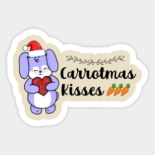 Carrotmas Kisses Sticker